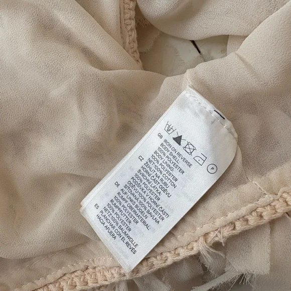 H&M Cream Ruffled Shrug Jacket - Picture 5 of 9